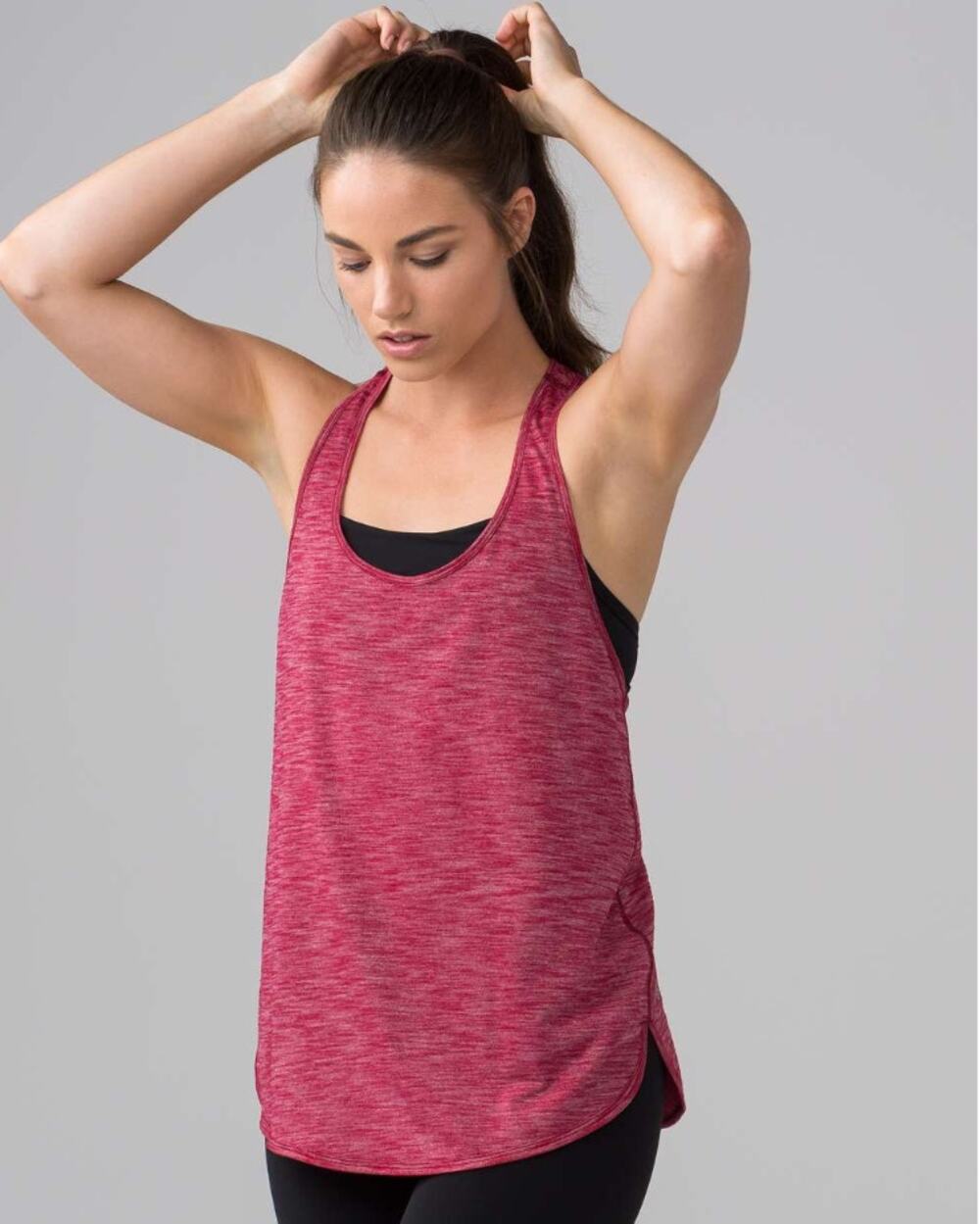 Lululemon 105 Singlet Heathered Cranberry
